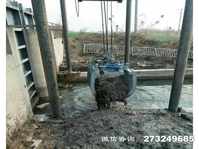 江岸液压格栅抓斗清污机